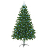 Juletre med 300 LED med stativ grønn 210 cm PE