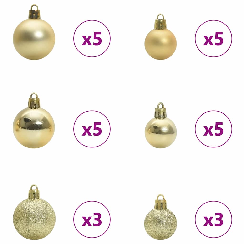 Juletre med 300 LED med stativ grønn 210 cm PE