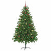 Juletre med 300 LED med stativ grønn 210 cm PE