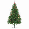 Juletre med 300 LED med stativ grønn 210 cm PE