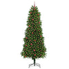 Juletre med 300 LED med stativ grønn 240 cm PE