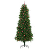 Juletre med 300 LED med stativ grønn 240 cm PE