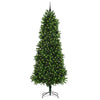 Juletre med 300 LED med stativ grønn 240 cm PE