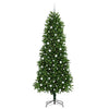 Juletre med 300 LED med stativ grønn 240 cm PE