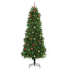 Juletre med 300 LED med stativ grønn 240 cm PE