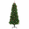 Juletre med 300 LED med stativ grønn 240 cm PE