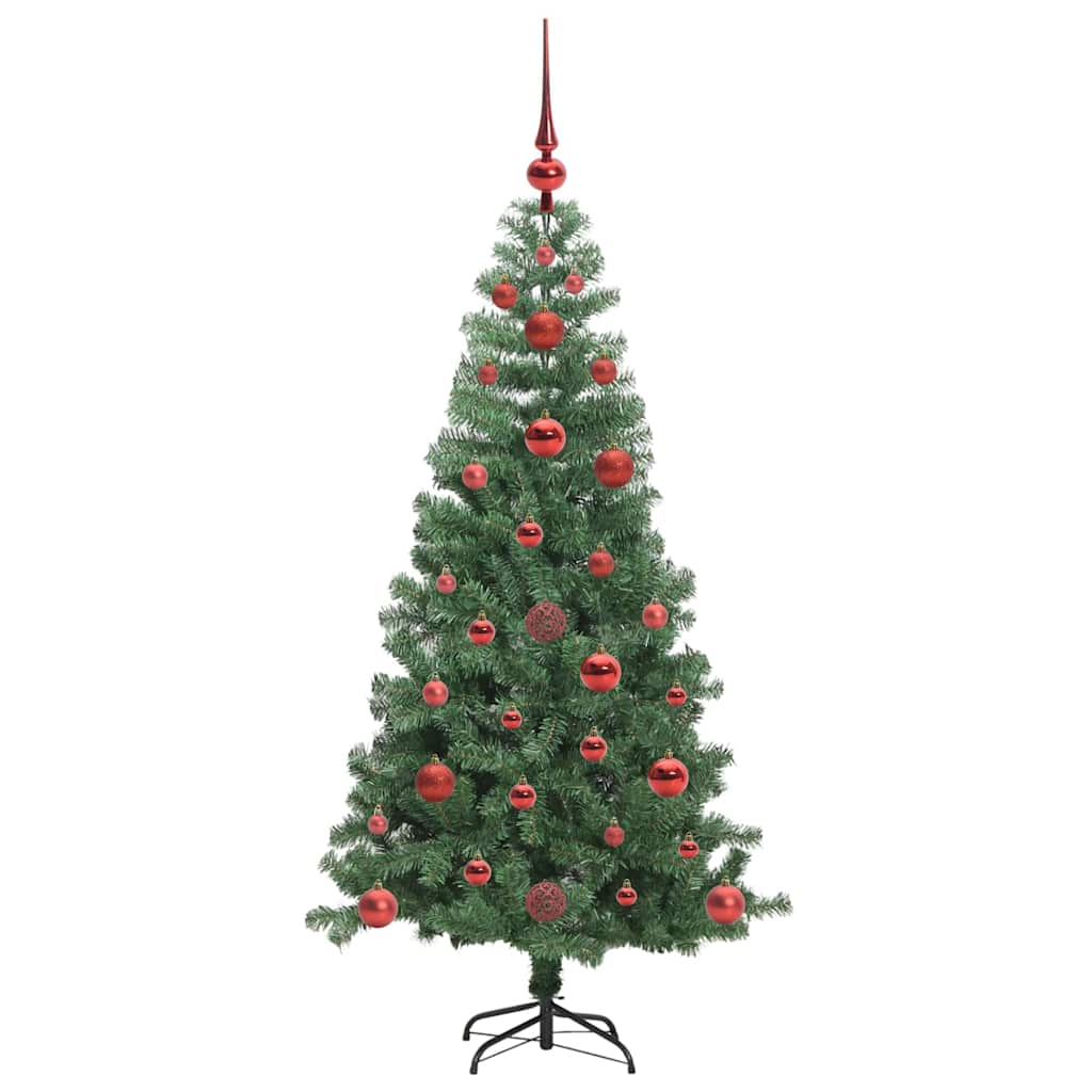 Juletre med 150 LED med stativ grønn 120 cm PVC vidaXL