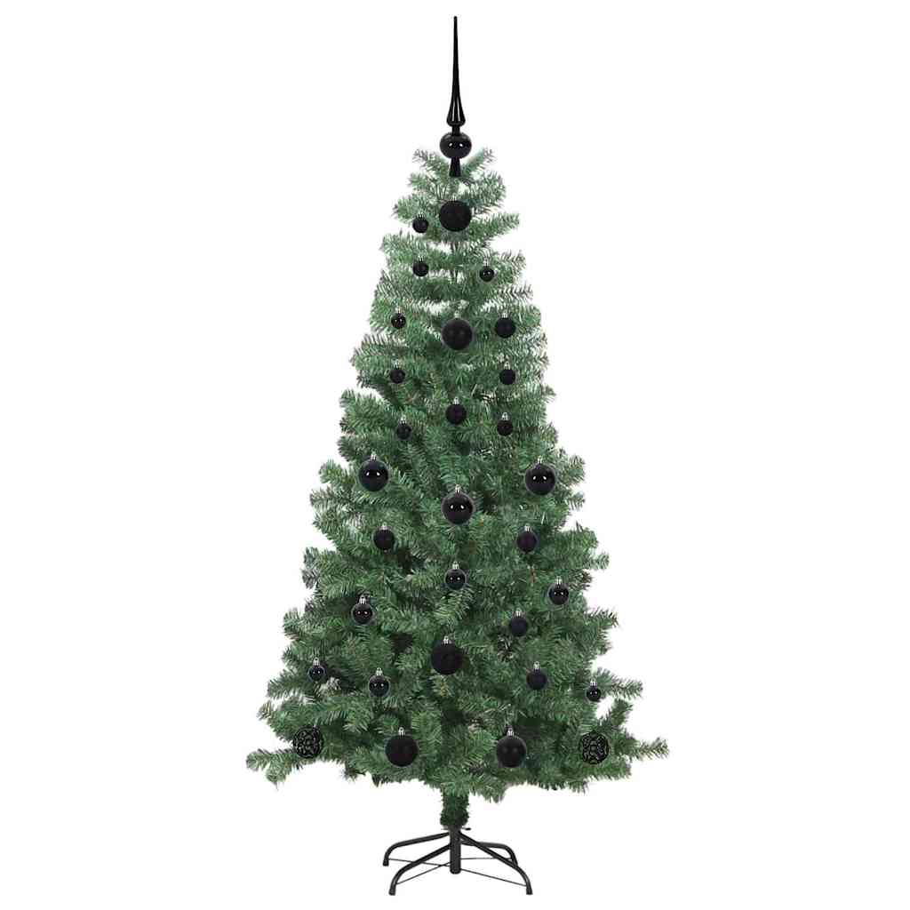 Juletre med 150 LED med stativ grønn 120 cm PVC