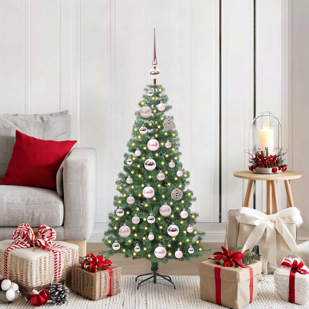 Juletre med 150 LED med stativ grønn 120 cm PVC