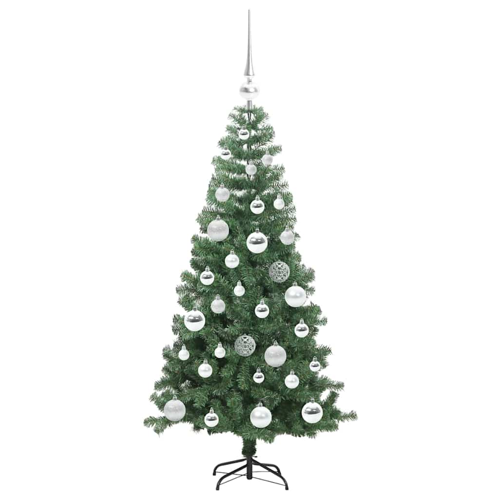 Juletre med 150 LED med stativ grønn 120 cm PVC vidaXL