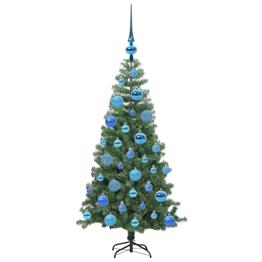 Juletre med 150 LED med stativ grønn 120 cm PVC vidaXL