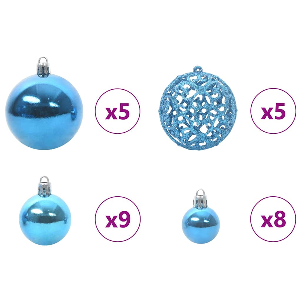 Juletre med 150 LED med stativ grønn 120 cm PVC