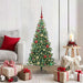 Juletre med 150 LED med stativ grønn 120 cm PVC vidaXL