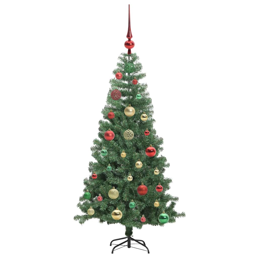 Juletre med 150 LED med stativ grønn 120 cm PVC vidaXL