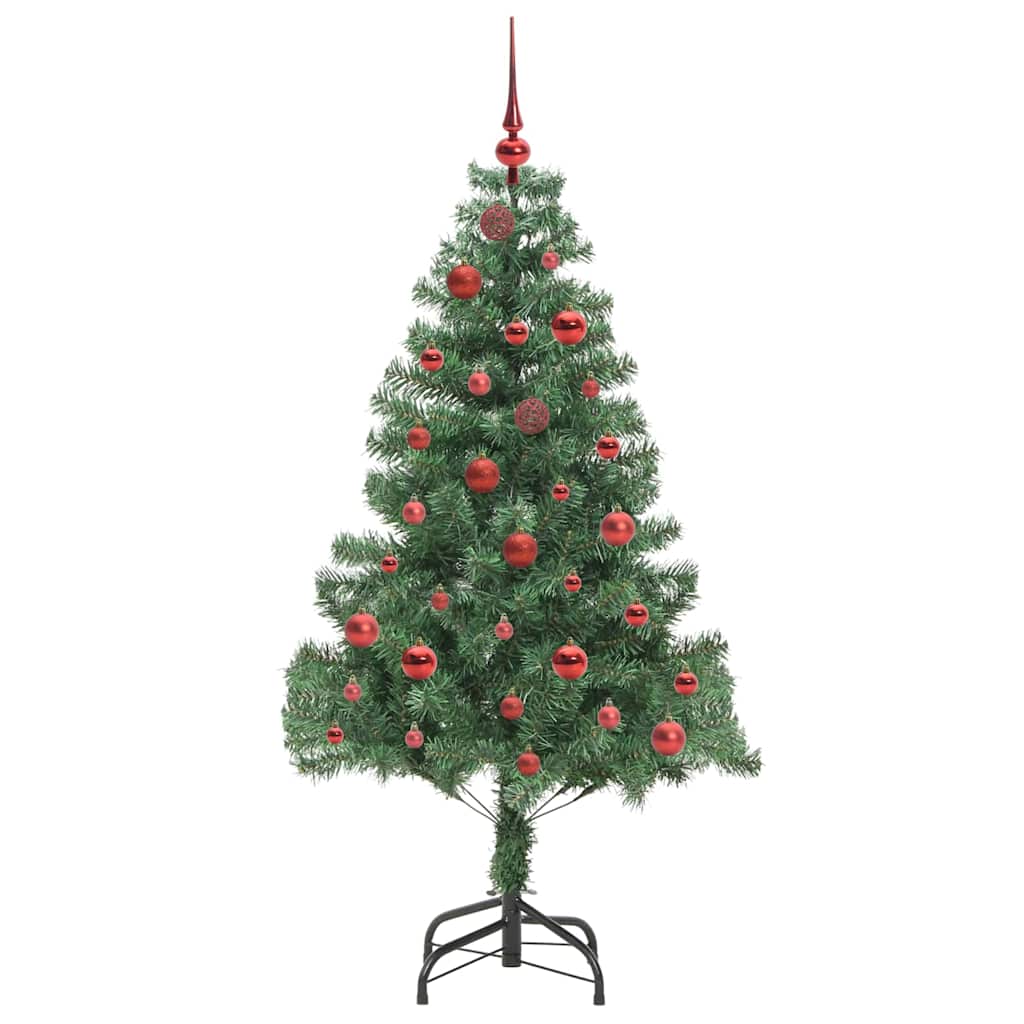 Juletre med 150 LED med stativ grønn 150 cm PVC