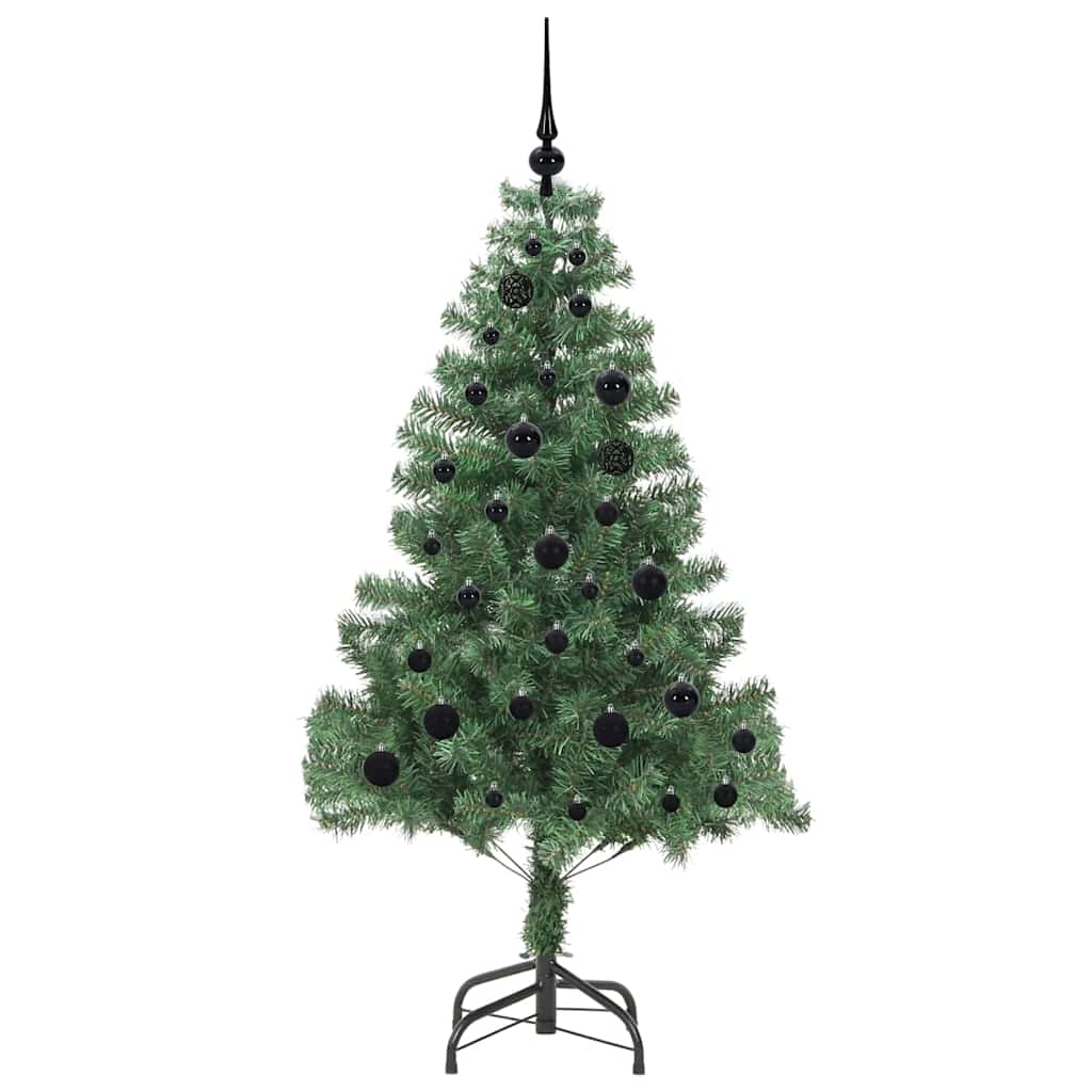 Juletre med 150 LED med stativ grønn 150 cm PVC
