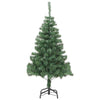 Juletre med 150 LED med stativ grønn 150 cm PVC