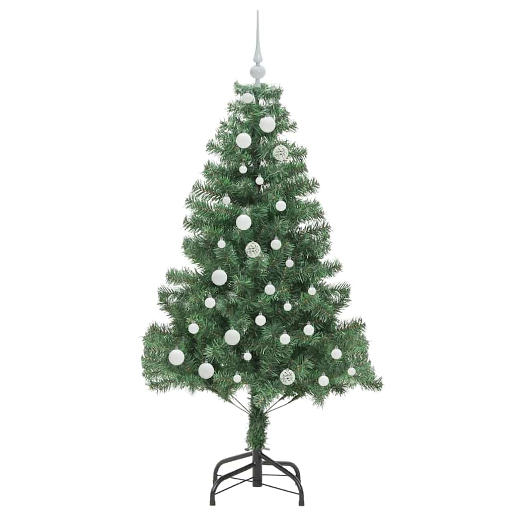 Juletre med 150 LED med stativ grønn 150 cm PVC