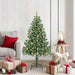 Juletre med 150 LED med stativ grønn 150 cm PVC