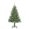Juletre med 150 LED med stativ grønn 150 cm PVC