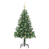 Juletre med 150 LED med stativ grønn 150 cm PVC