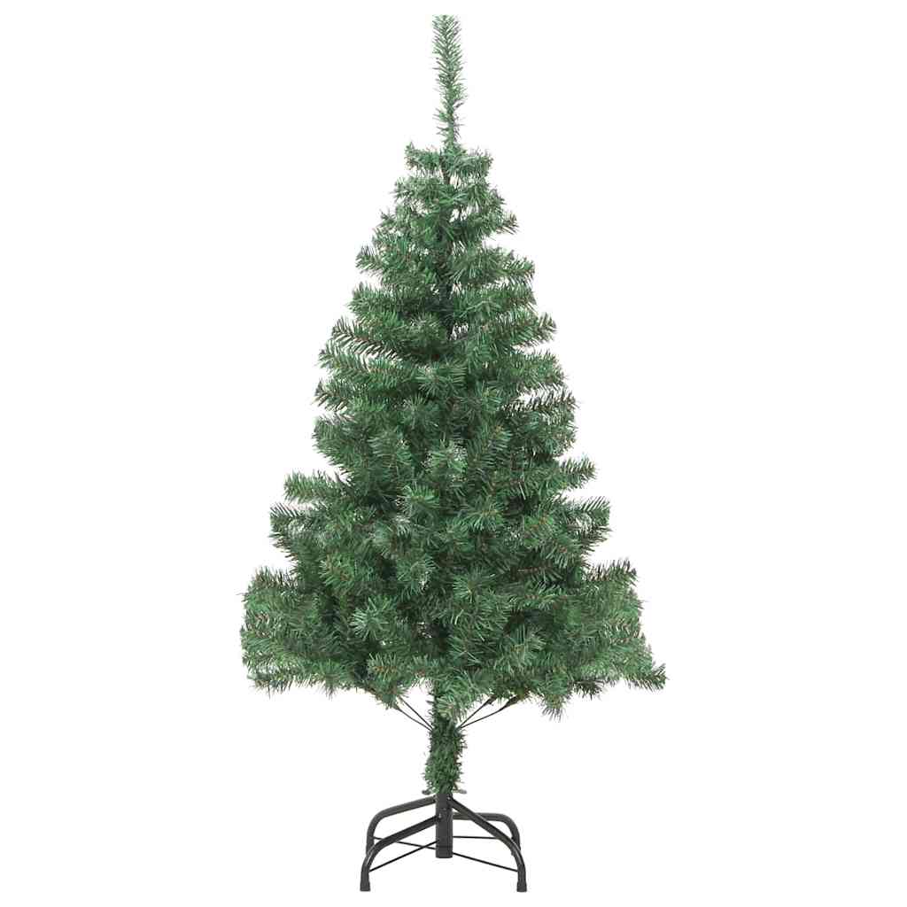 Juletre med 150 LED med stativ grønn 150 cm PVC