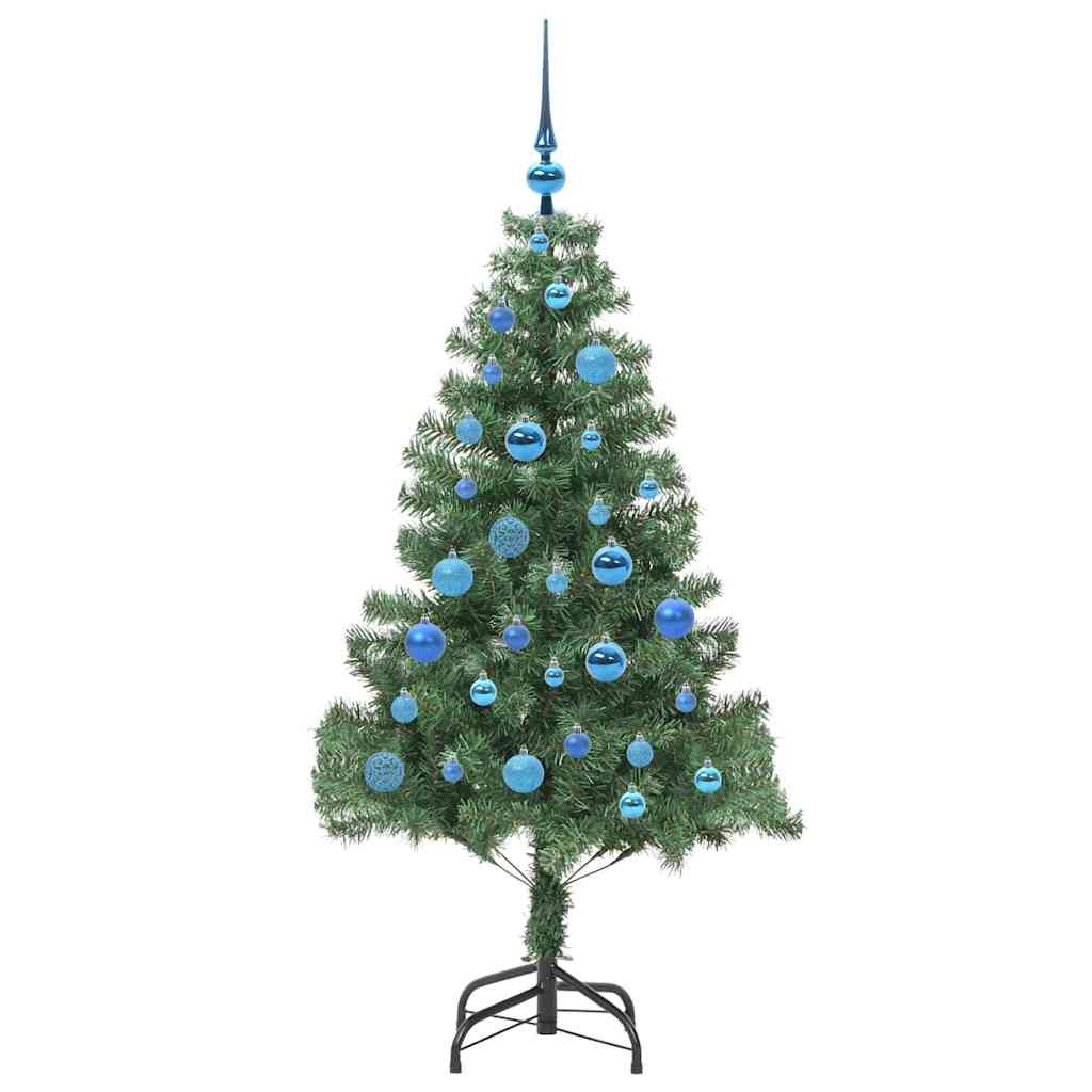 Juletre med 150 LED med stativ grønn 150 cm PVC