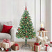 Juletre med 150 LED med stativ grønn 150 cm PVC