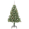 Juletre med 300 LED med stativ grønn 180 cm PVC