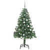 Juletre med 300 LED med stativ grønn 180 cm PVC