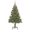 Juletre med 300 LED med stativ grønn 180 cm PVC
