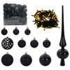 Juletre med 300 LED med stativ grønn 180 cm PVC