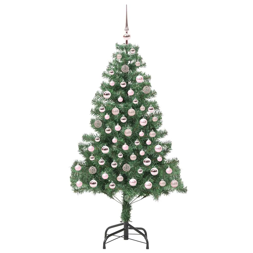Juletre med 300 LED med stativ grønn 180 cm PVC