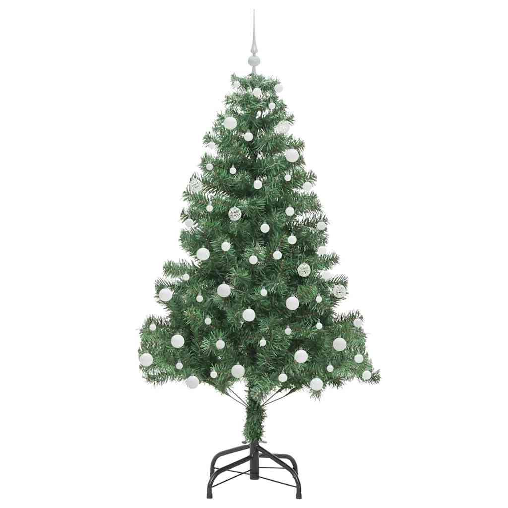 Juletre med 300 LED med stativ grønn 180 cm PVC