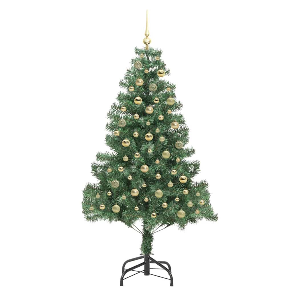 Juletre med 300 LED med stativ grønn 180 cm PVC