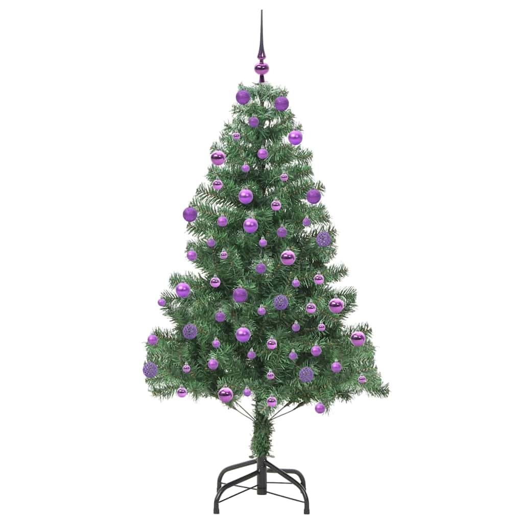 Juletre med 300 LED med stativ grønn 180 cm PVC