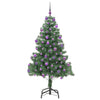 Juletre med 300 LED med stativ grønn 180 cm PVC