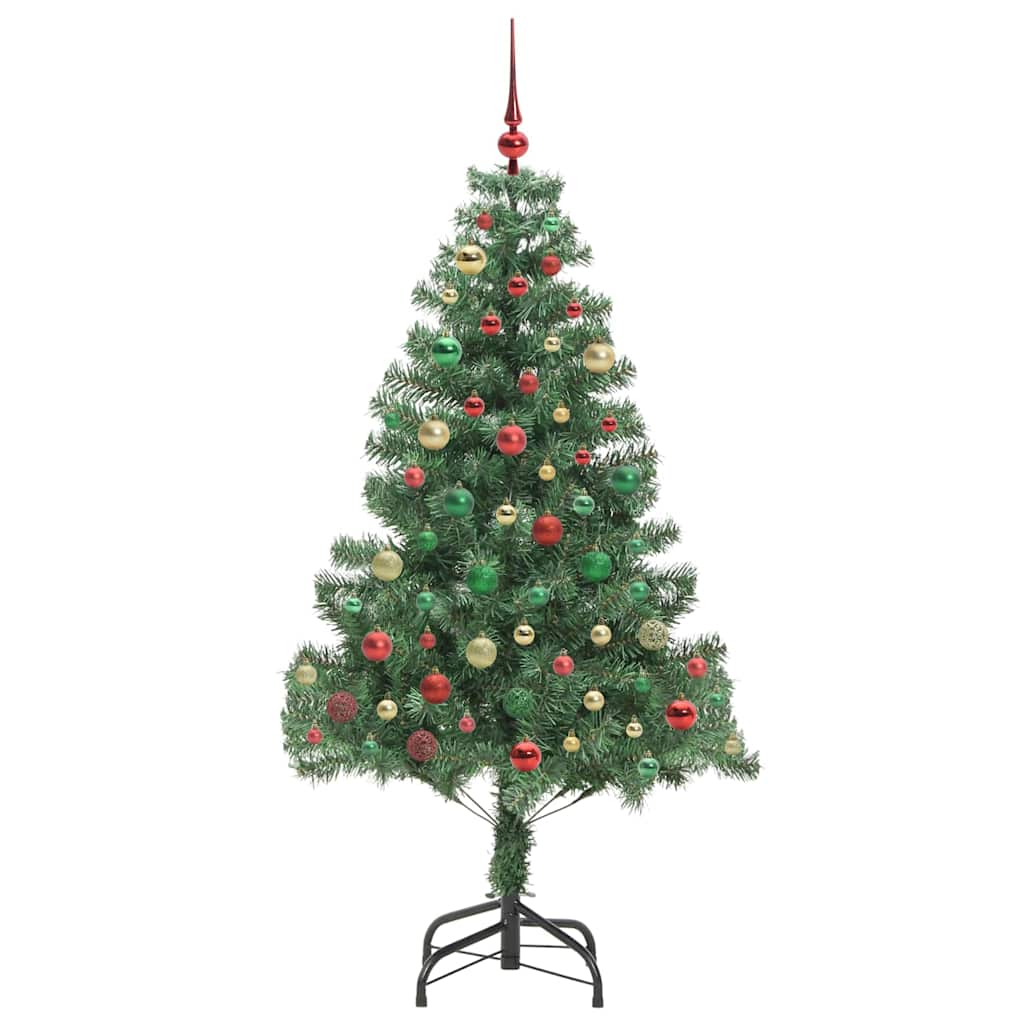 Juletre med 300 LED med stativ grønn 180 cm PVC