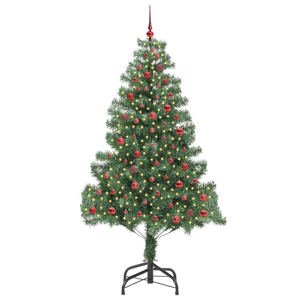 Juletre med 300 LED med stativ grønn 210 cm PVC