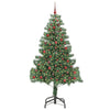 Juletre med 300 LED med stativ grønn 210 cm PVC