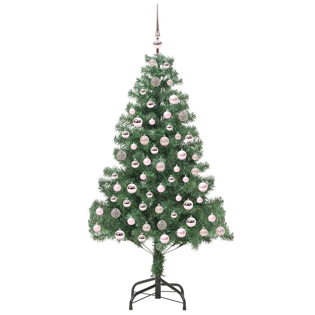 Juletre med 300 LED med stativ grønn 210 cm PVC