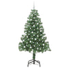 Juletre med 300 LED med stativ grønn 210 cm PVC
