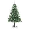Juletre med 300 LED med stativ grønn 210 cm PVC