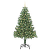 Juletre med 300 LED med stativ grønn 210 cm PVC