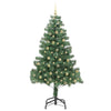 Juletre med 300 LED med stativ grønn 210 cm PVC