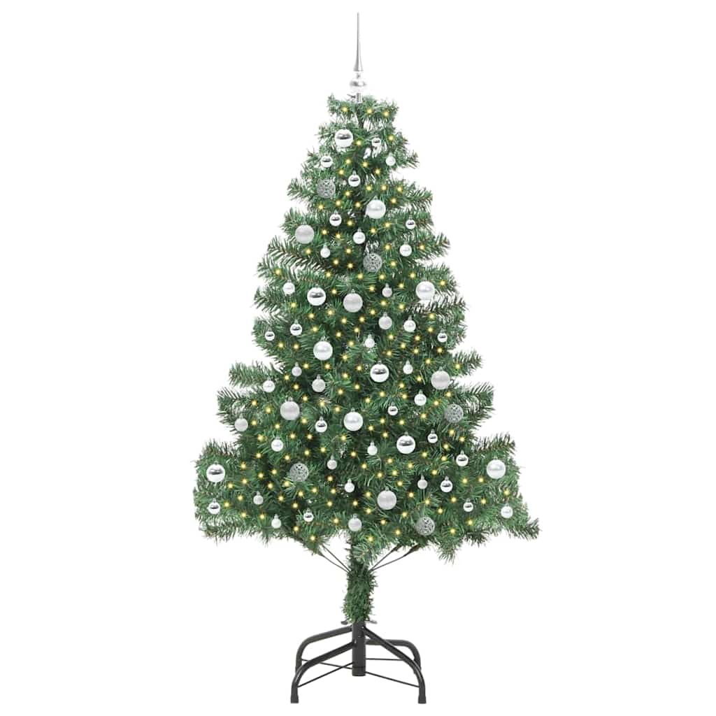 Juletre med 300 LED med stativ grønn 210 cm PVC