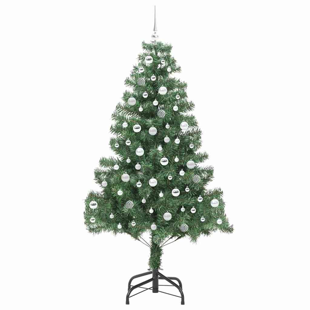 Juletre med 300 LED med stativ grønn 210 cm PVC