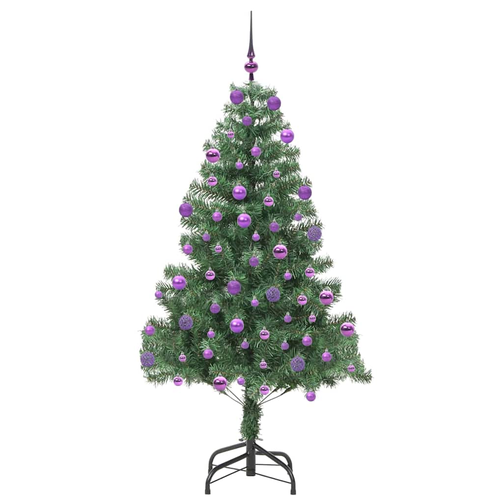 Juletre med 300 LED med stativ grønn 210 cm PVC