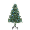 Juletre med 300 LED med stativ grønn 210 cm PVC