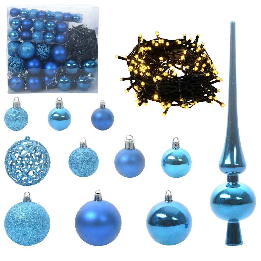 Juletre med 300 LED med stativ grønn 210 cm PVC